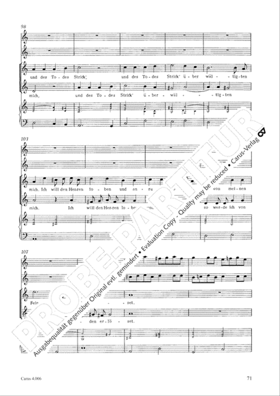 Ten motets Choir scores gallery preview page 73