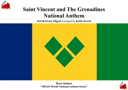 Saint Vincent and The Grenadines National Anthem for Brass Quintet image number null