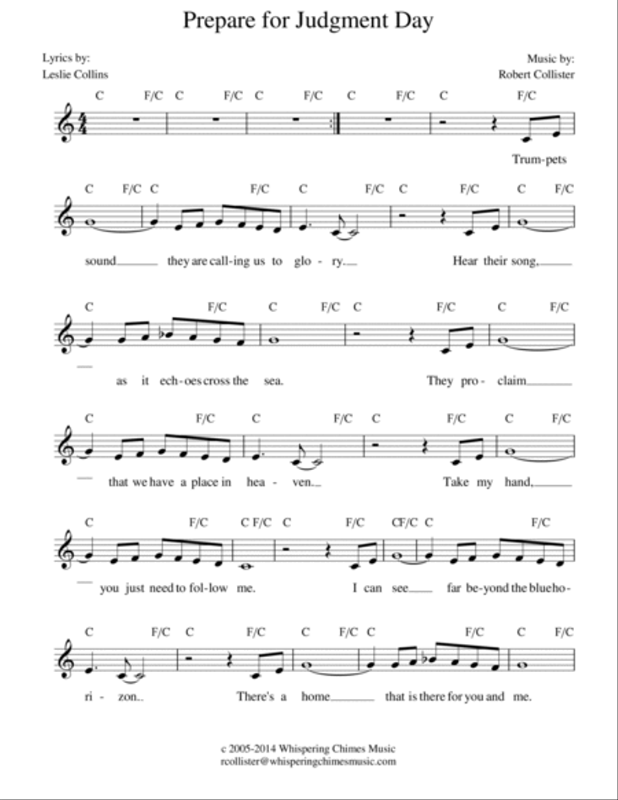 Prepare for Judgment Day Choir scores gallery preview page 2