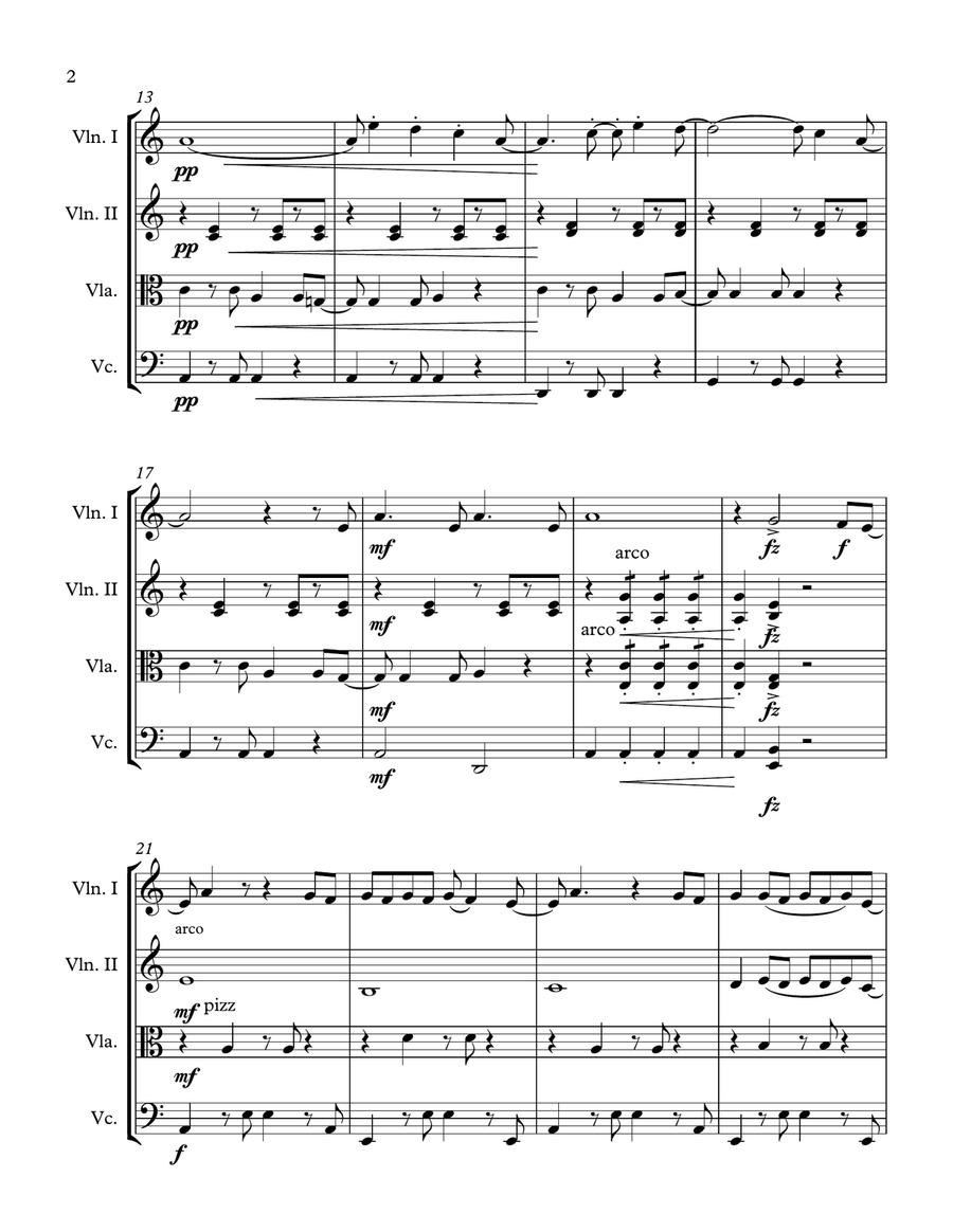 Mas Que Nada Mas Que Nada String Quartet scores gallery preview page 3