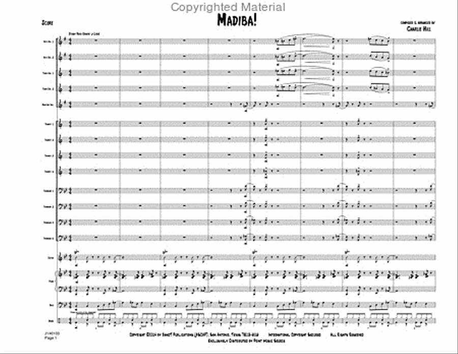 Madiba Jazz Ensemble scores gallery preview page 4