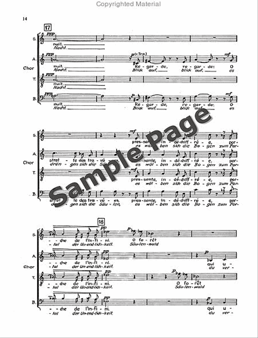 Sutermeister H Ecclesia Kantate (1972/73) 4-Part scores gallery preview page 15