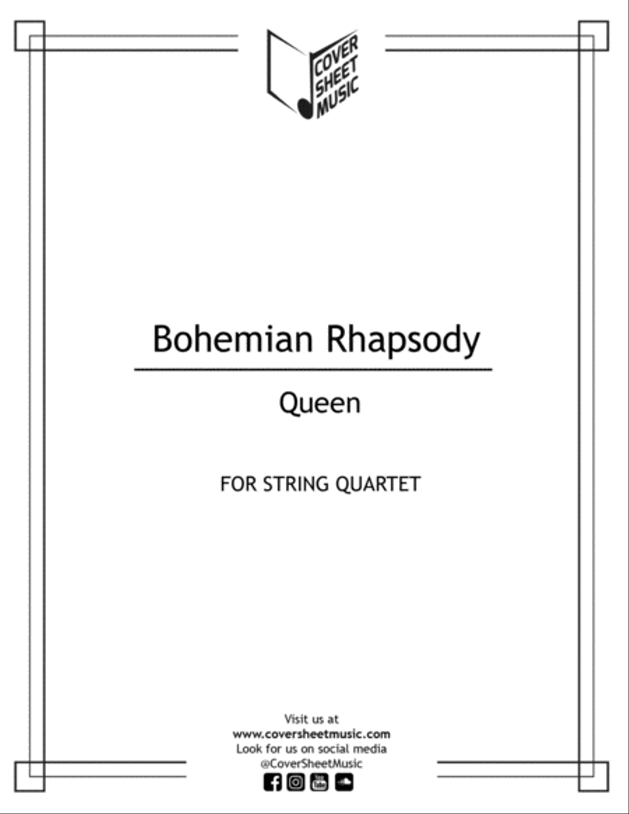Bohemian Rhapsody String Quartet scores gallery preview page 1