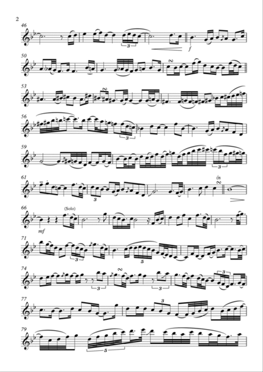 Sentimental Soprano Saxophone scores gallery preview page 2