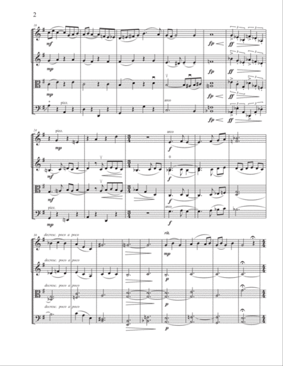 Anything Else Will Do String Quartet scores gallery preview page 2