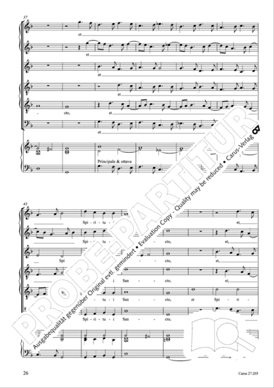 Magnificat a 6 (Magnificat a sei voci) Choir scores gallery preview page 35