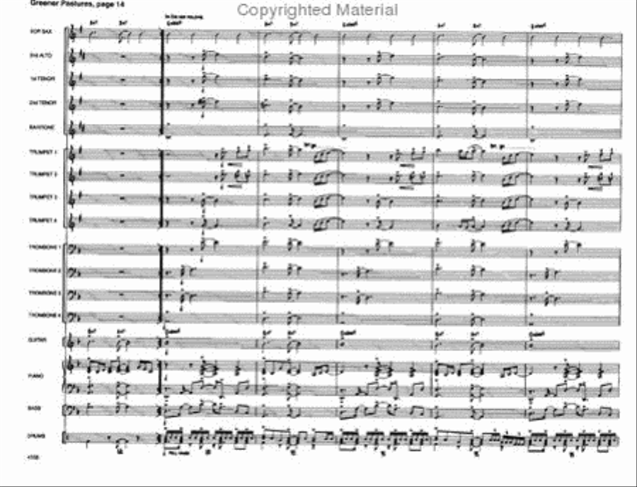 Greener Pastures Greener Pastures Jazz Ensemble scores gallery preview page 15