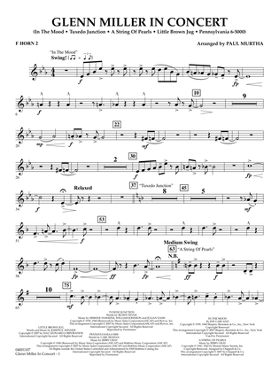 Glenn Miller In Concert (arr. Paul Murtha) - F Horn 2
