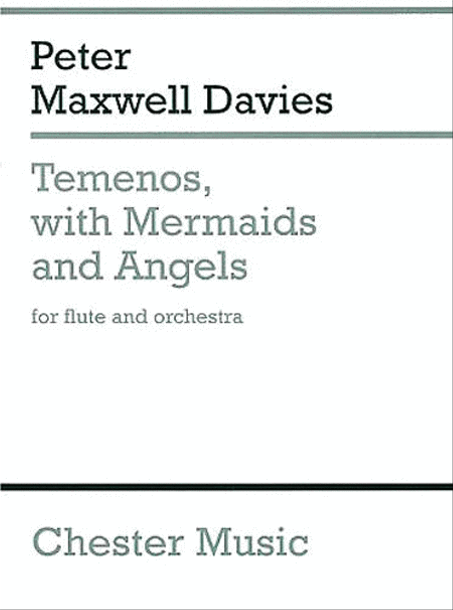 Peter Maxwell Davies: Temenos With Mermaids And Angels (Miniature Score) Orchestra scores gallery preview page 1
