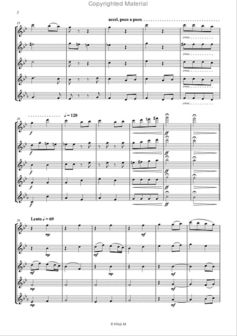 Kalinka, 4 flûtes Flute scores gallery preview page 3