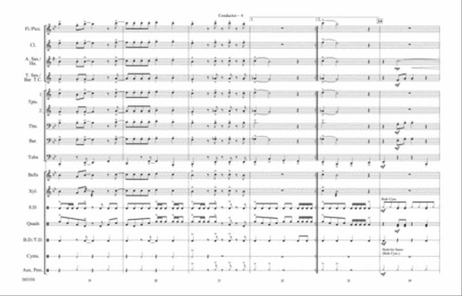 Prologue / Little Shop of Horrors: Score Marching Band scores gallery preview page 4