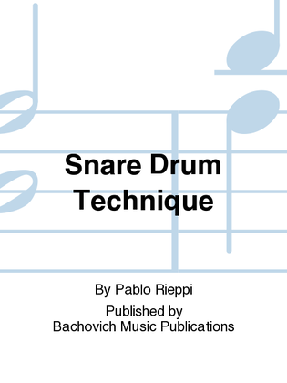 Book cover for Snare Drum Technique
