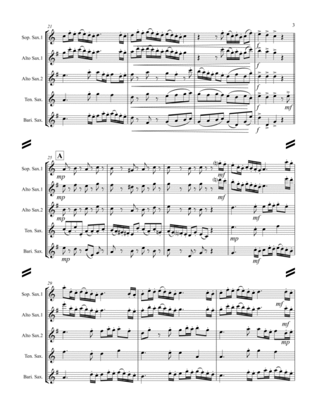 Marcello - Sonata in G minor (for Saxophone Quartet SATB or AATB) image number null