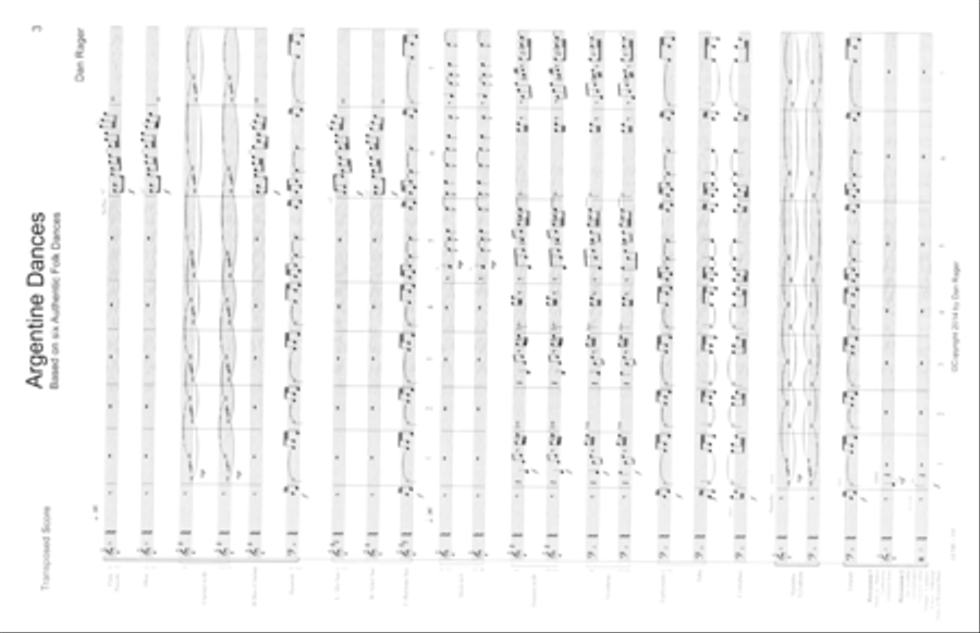 Argentine Dances Concert Band scores gallery preview page 3