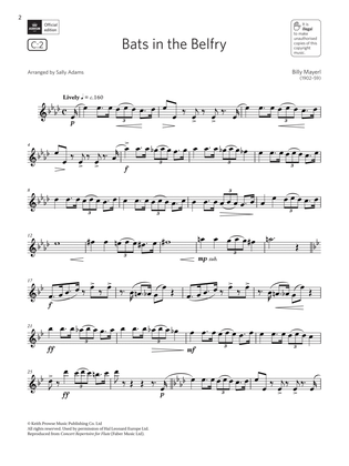 Book cover for Bats in the Belfry (Grade 6 List C1 from the ABRSM Flute syllabus from 2022)
