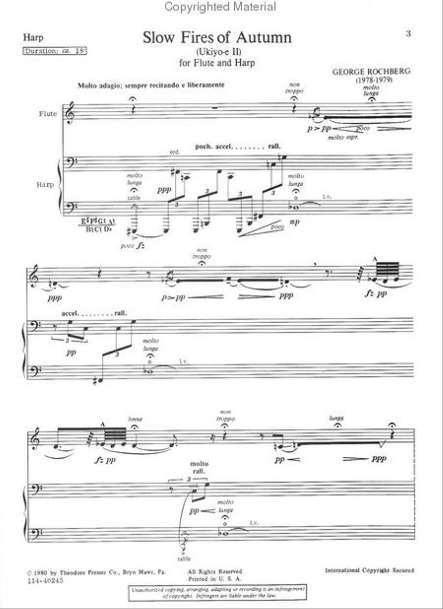 Slow Fires Of Autumn Slow Fires Of Autumn Chamber Music scores gallery preview page 2