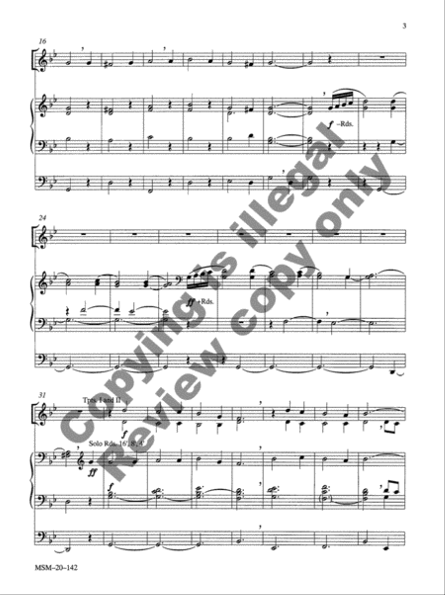 A Child Was Born in Bethlehem Trumpet Duet scores gallery preview page 8