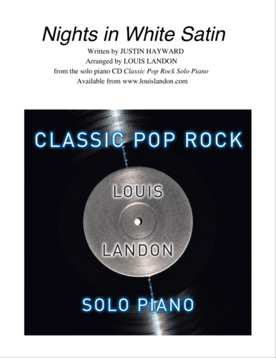 Nights In White Satin Piano Solo scores gallery preview page 1