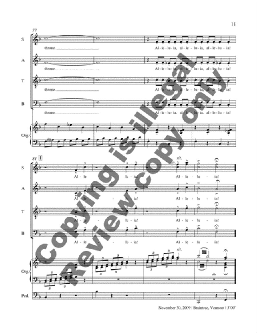 Eternal Brightness: 1. Sweet Accord 4-Part scores gallery preview page 8