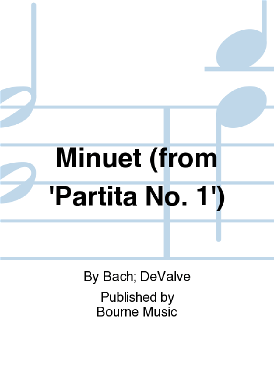 Minuet (from 'Partita No. 1') Handbell Choir scores gallery preview page 1