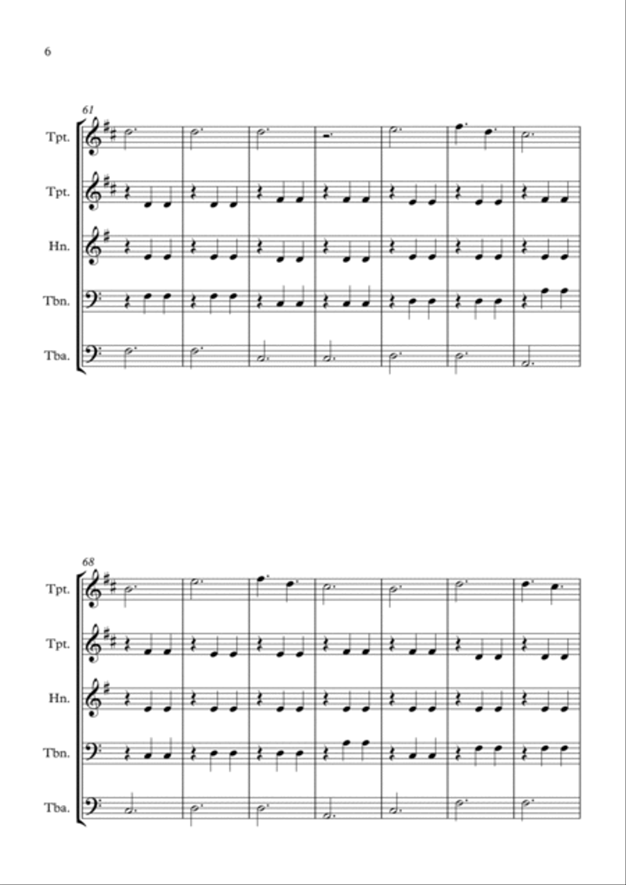 La Valse D'amelie Brass Ensemble scores gallery preview page 6