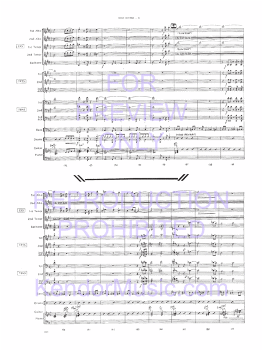 High Octane Jazz Ensemble scores gallery preview page 10