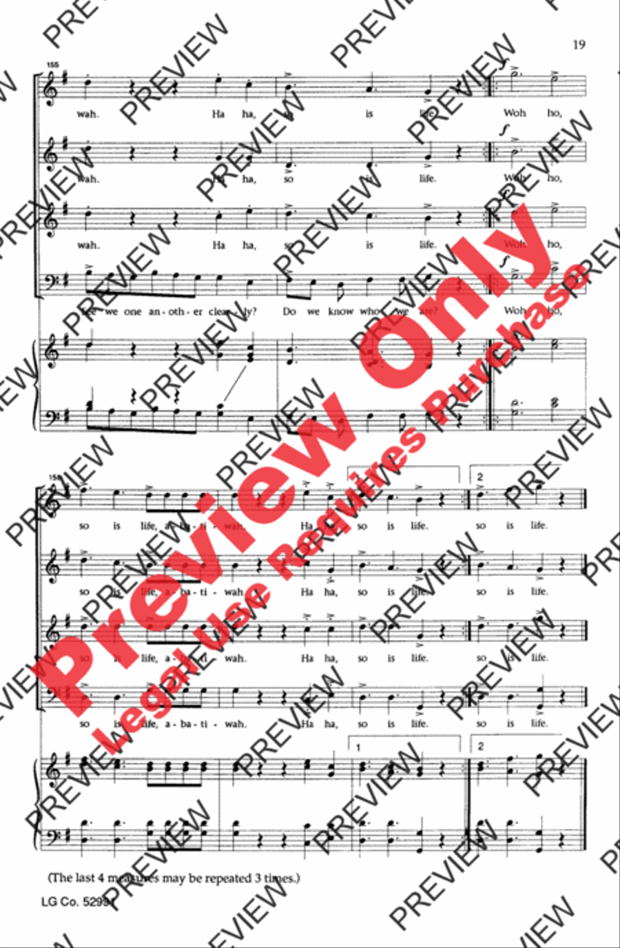 Turn the World Around 4-Part scores gallery preview page 18