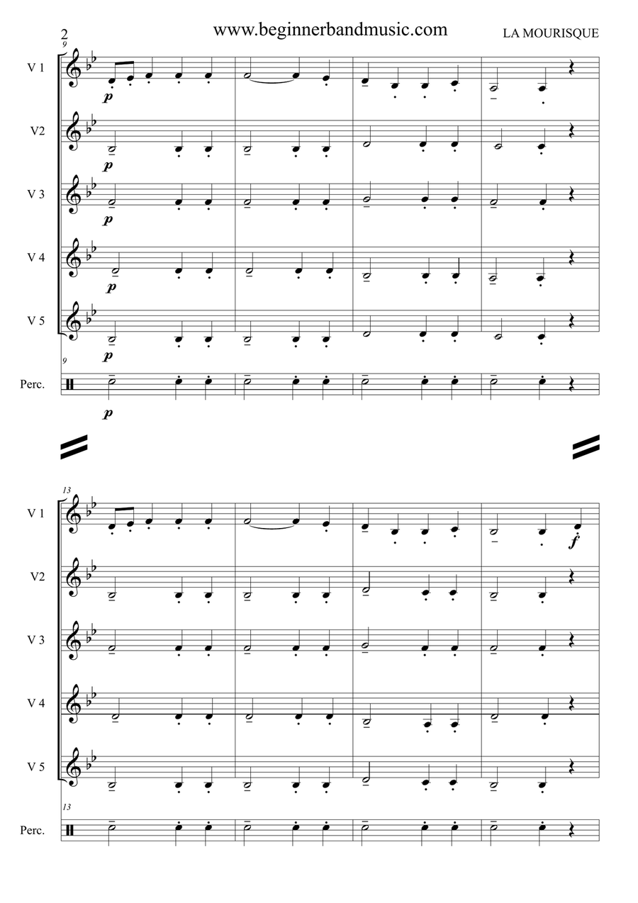 La Mourisque Concert Band scores gallery preview page 2