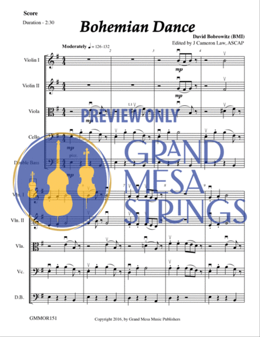 Bohemian Dance Bohemian Dance String Orchestra scores gallery preview page 2