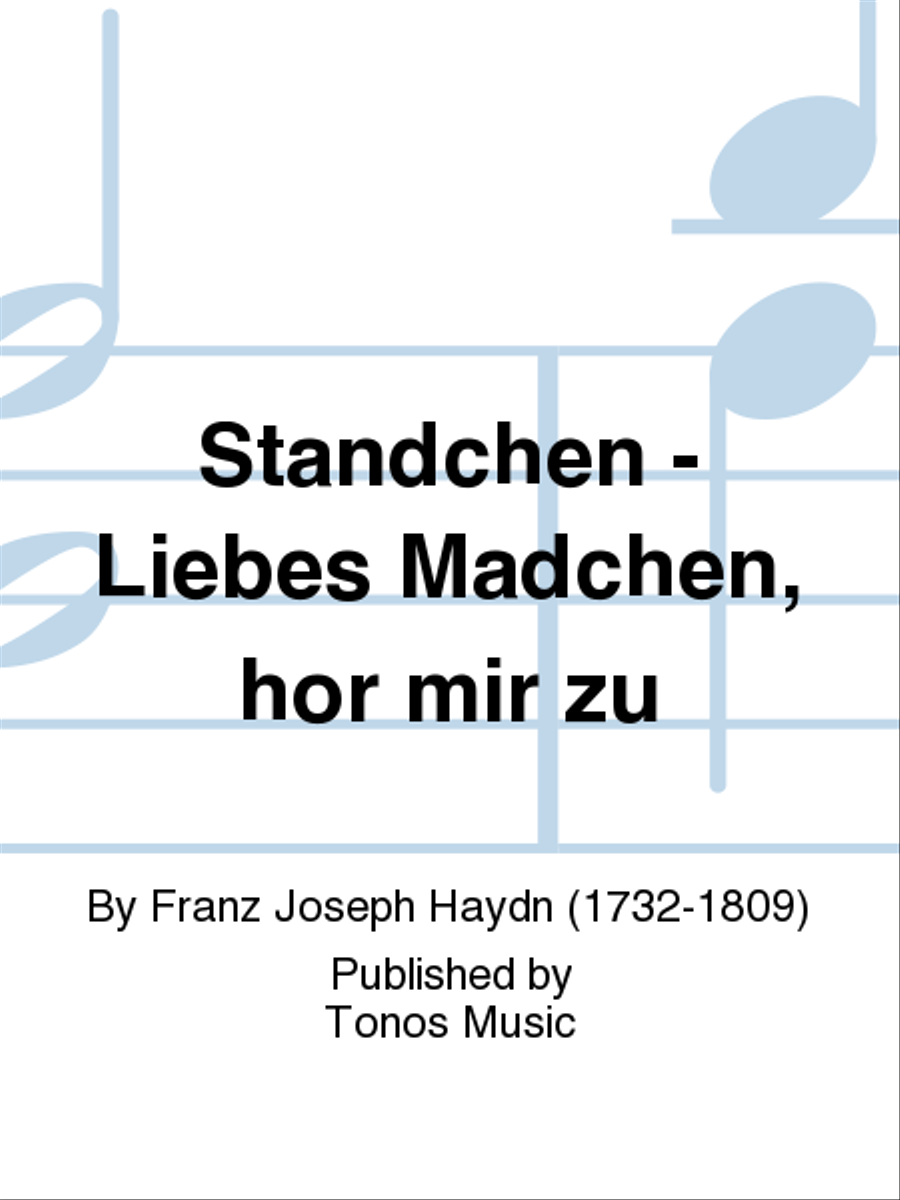 Standchen - Liebes Madchen, hor mir zu TTBB scores gallery preview page 1