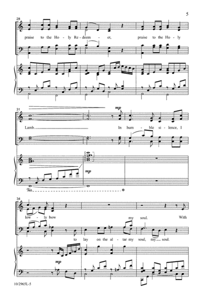 Holy Redeemer - SATB image number null