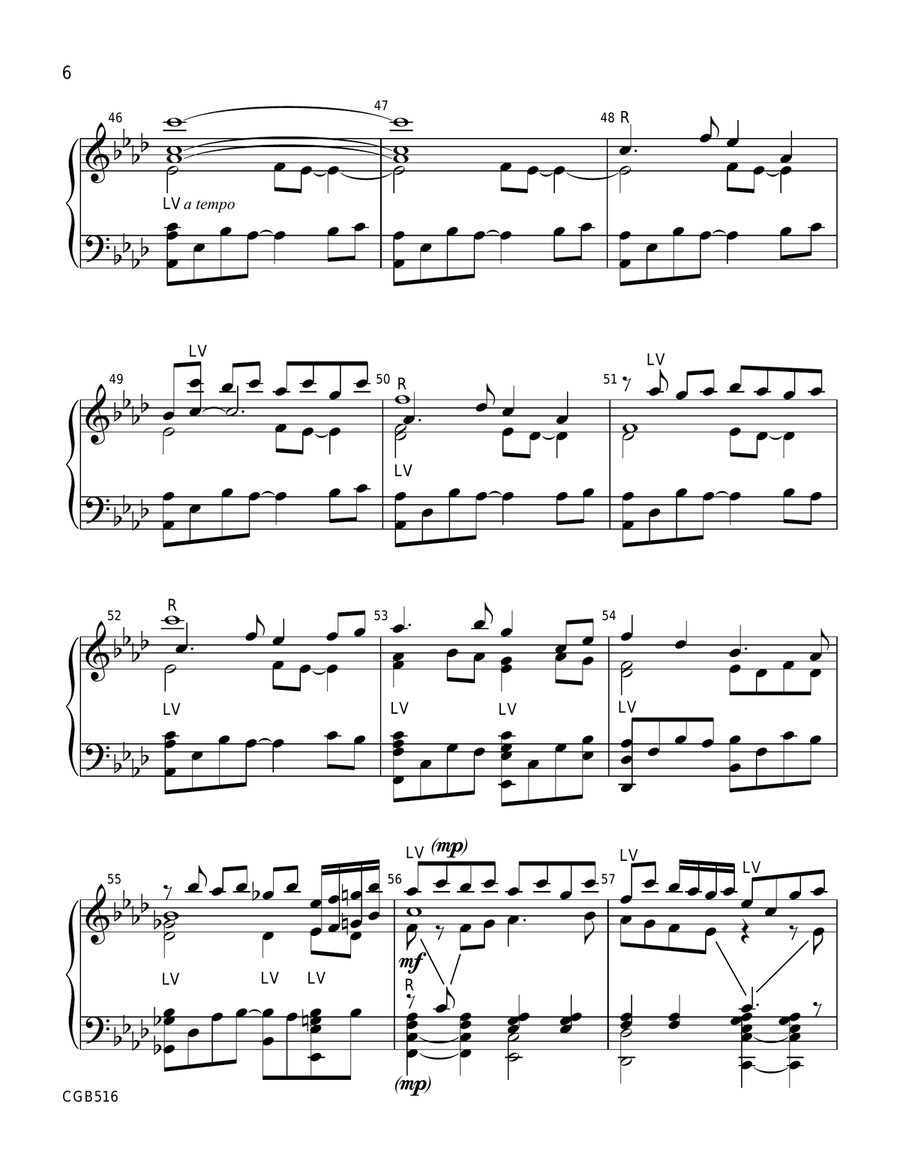 Resonances and Alleluias by Cathy Moklebust Handbell Choir - Digital Sheet Music page 6
