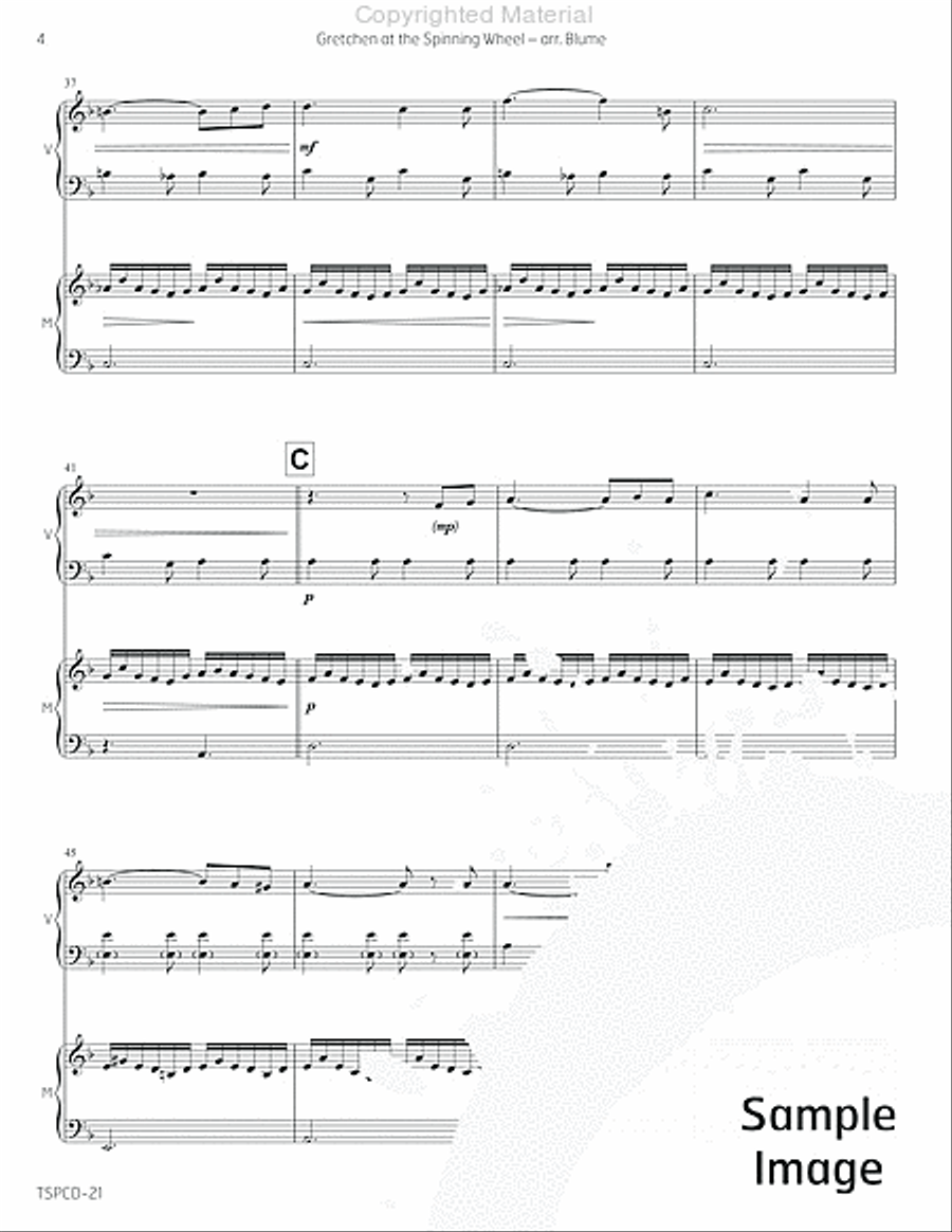 Gretchen at the Spinning Wheel Marimba scores gallery preview page 7
