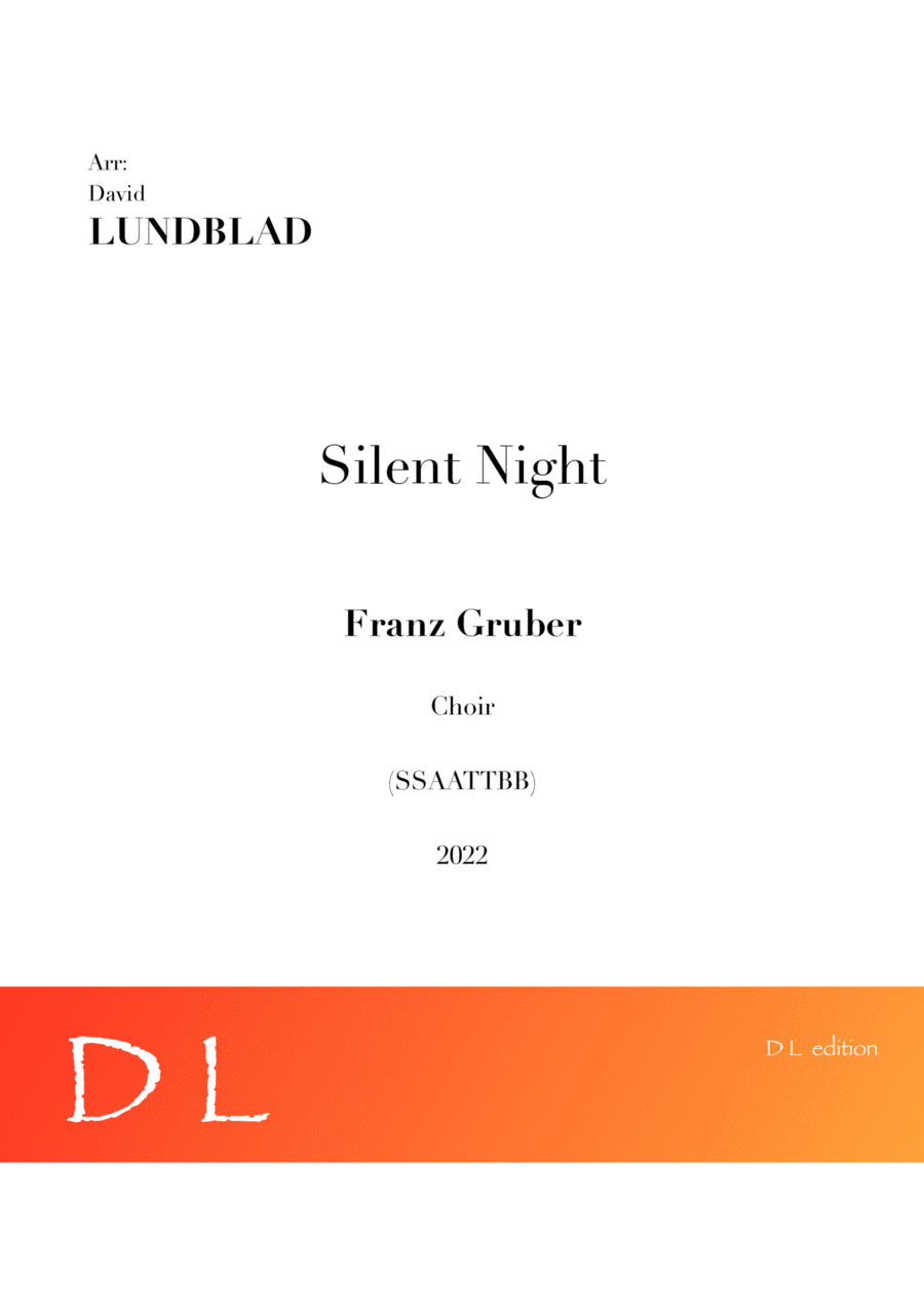 Silent Night A Cappella scores gallery preview page 1