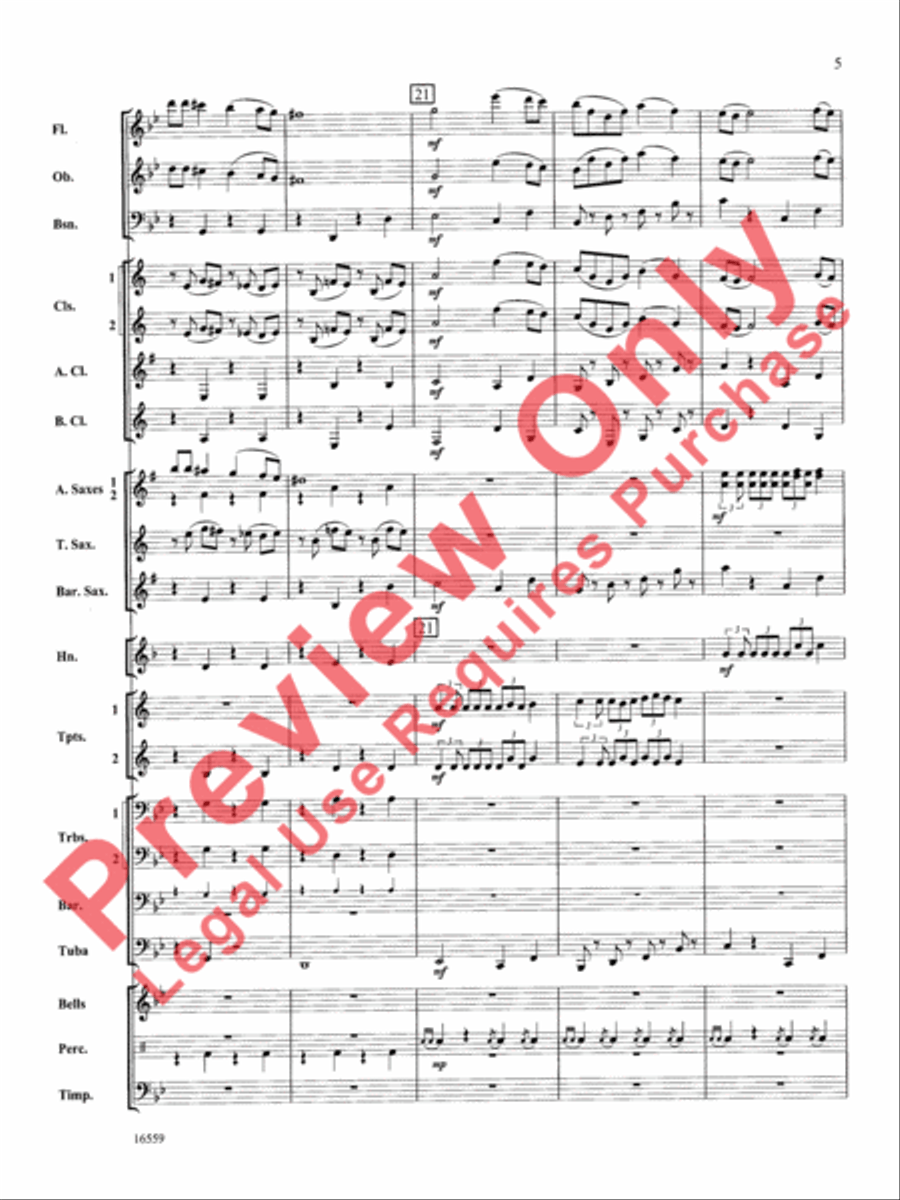 March Slav Concert Band scores gallery preview page 6