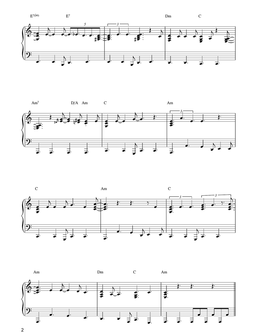 This Wheel's On Fire (theme from Absolutely Fabulous) Piano Solo scores gallery preview page 2