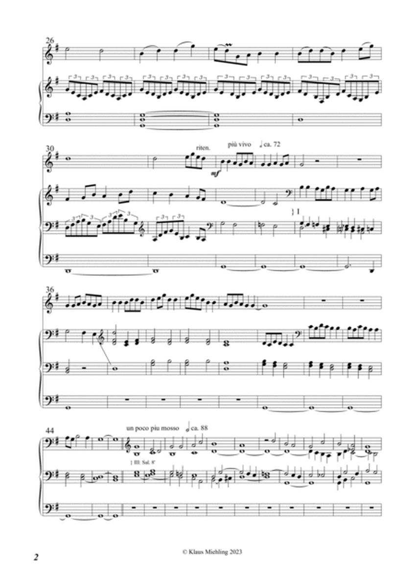 Fantasia sino-germanica für Erhu und Orgel pedaliter,