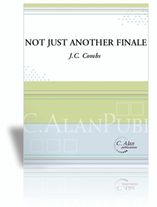 Book cover for Not Just Another Finale (score only)