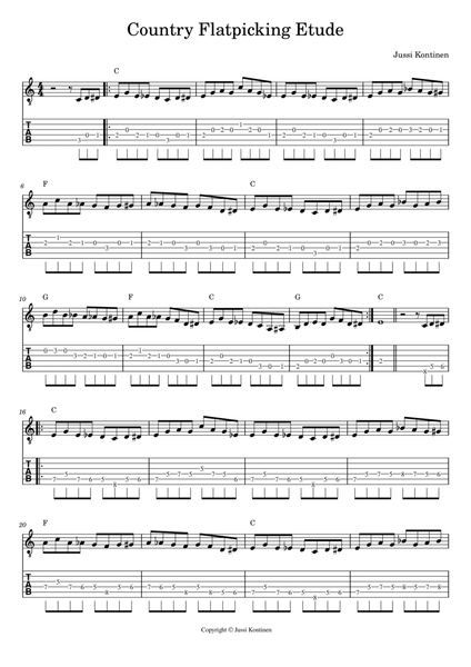 Country Flatpicking Etude image number null
