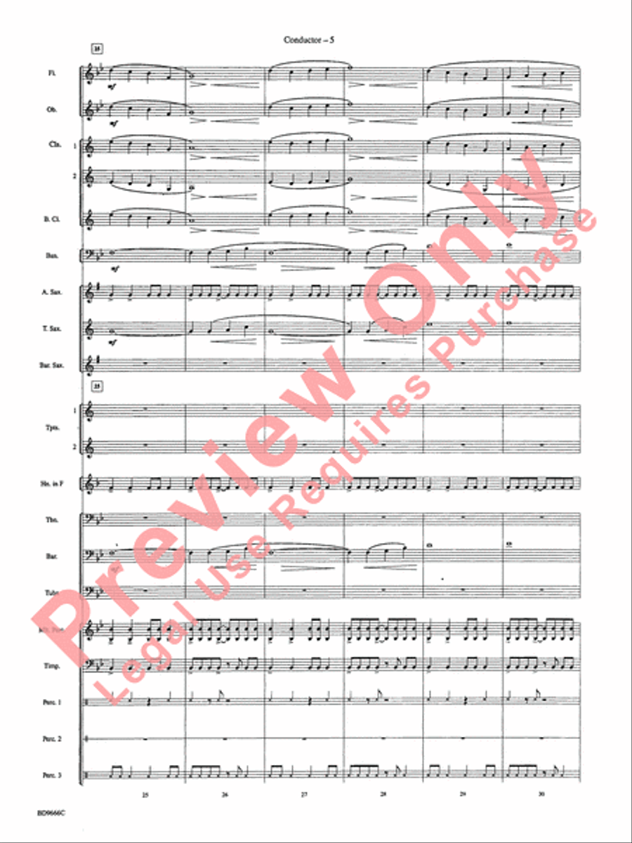 Hymnsong Variants Concert Band scores gallery preview page 8