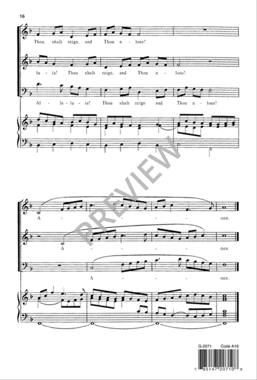 Three Canonic Anthems for Advent 3-Part scores gallery preview page 17