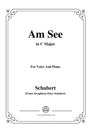 Book cover for Schubert-Am See,in C Major,for Voice&Piano