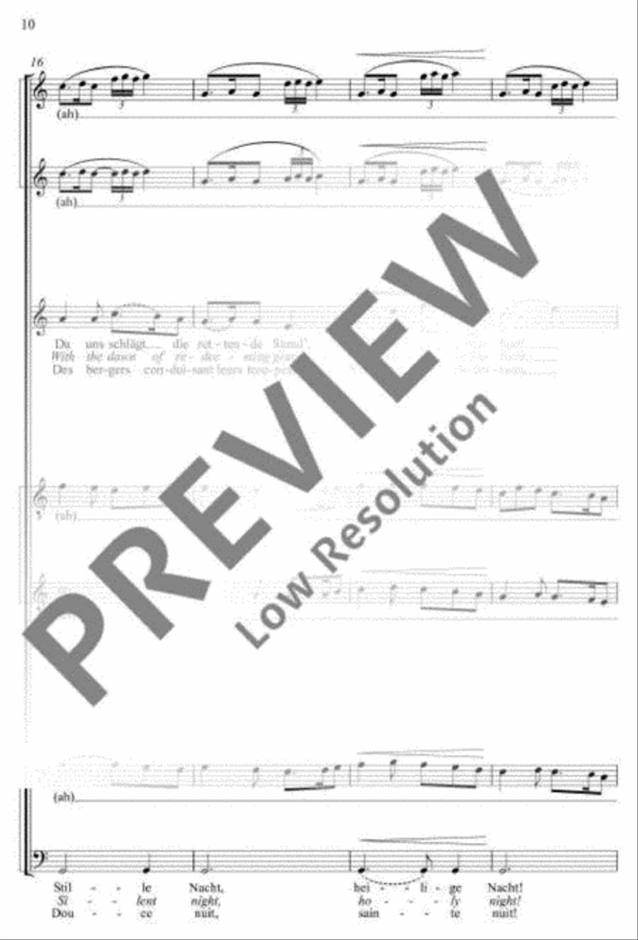 Silent Night, Holy Night A Cappella scores gallery preview page 11