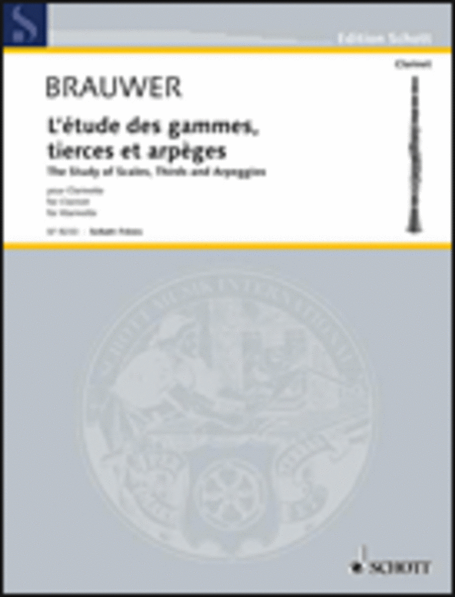 L'Etudes de Gammes, Tierces et Arpeges Clarinet Solo scores gallery preview page 1