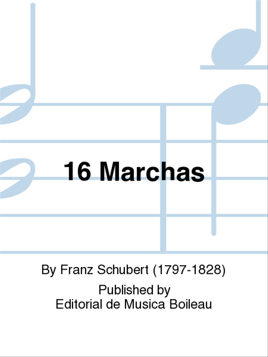 16 Marchas Piano Solo scores gallery preview page 1