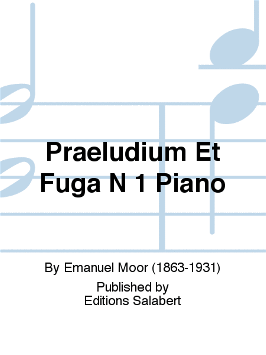 Praeludium Et Fuga N 1 Piano Piano Solo scores gallery preview page 1