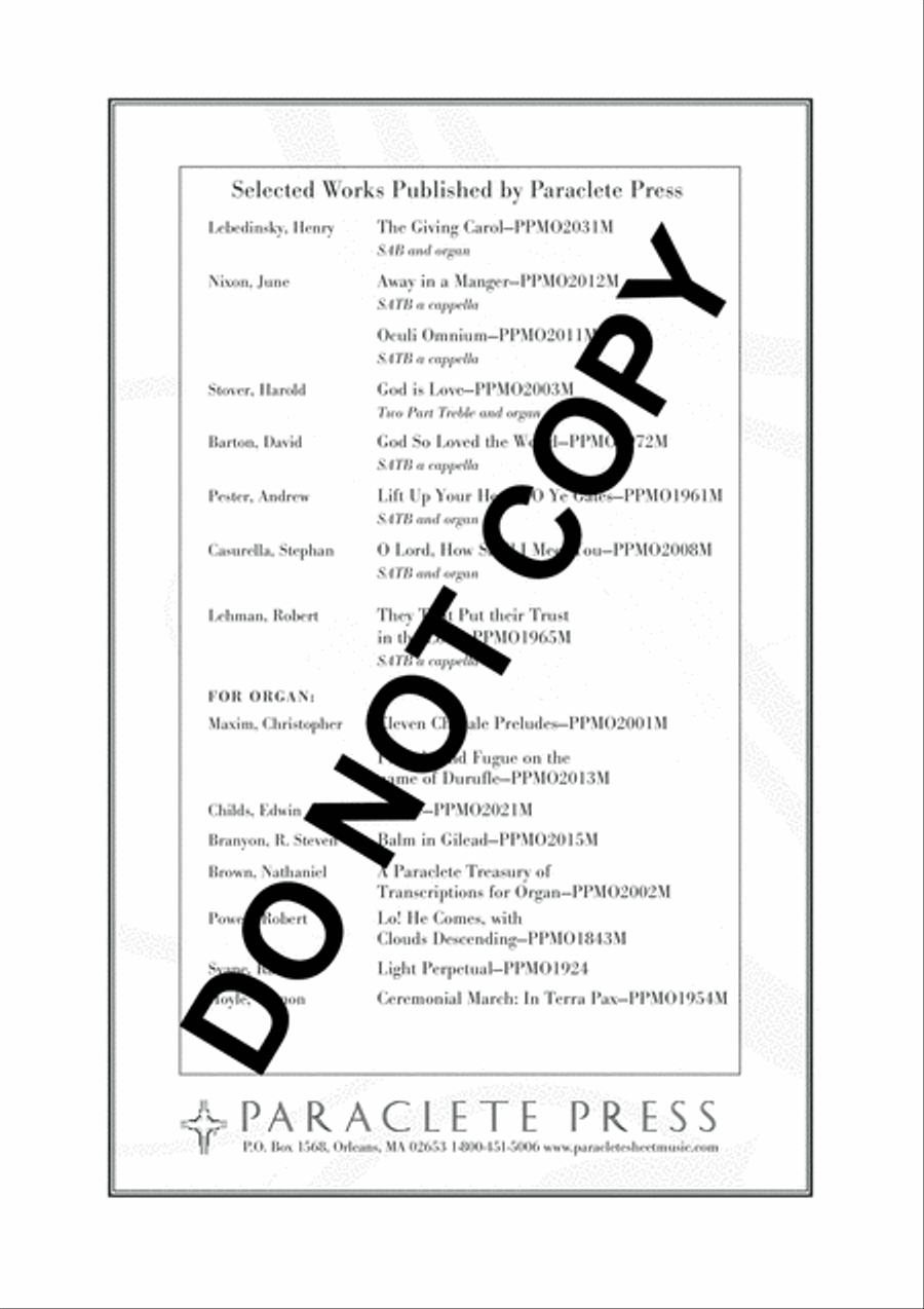 The Bristol Preces and Responses 4-Part scores gallery preview page 9