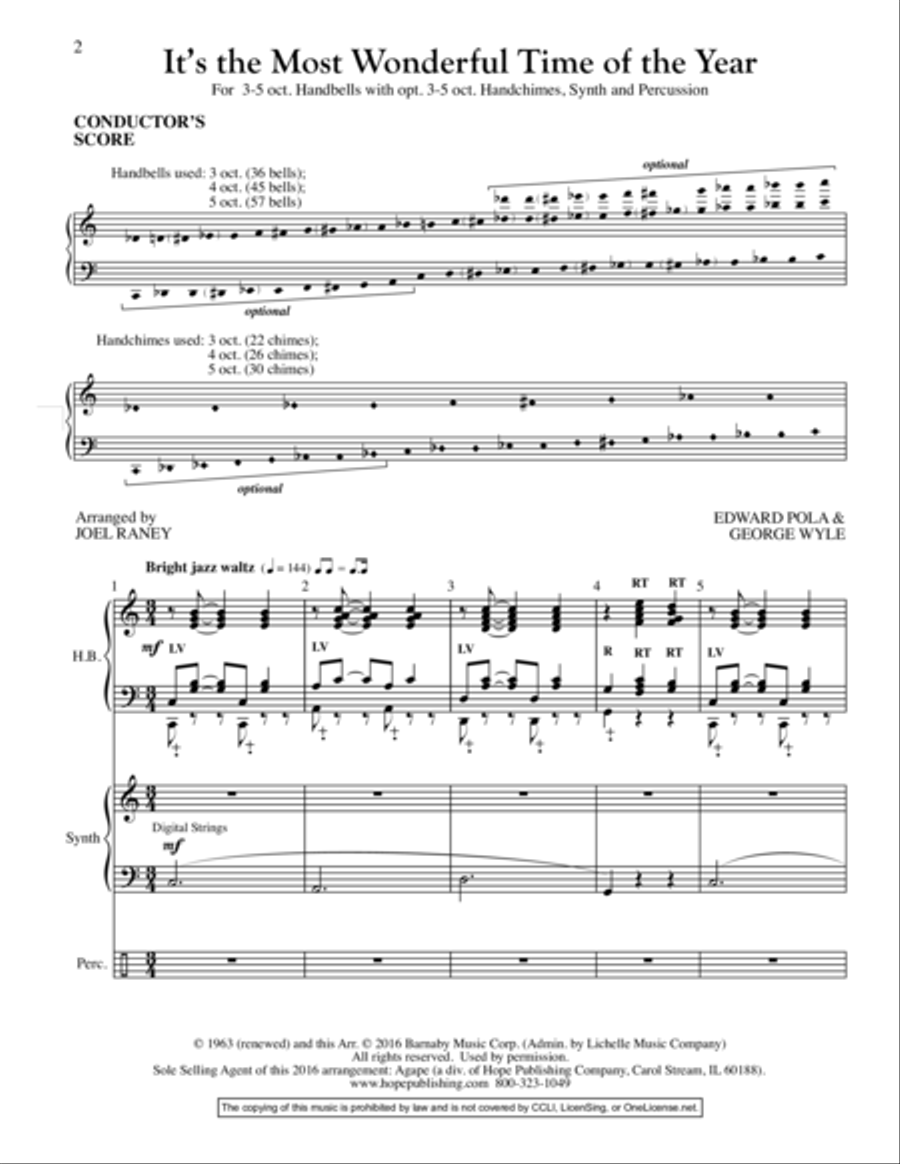 It's the Most Wonderful Time of Year 5-Octaves scores gallery preview page 2