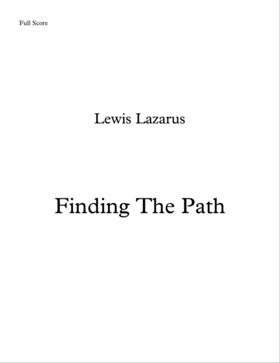 Finding The Path String Quintet scores gallery preview page 1