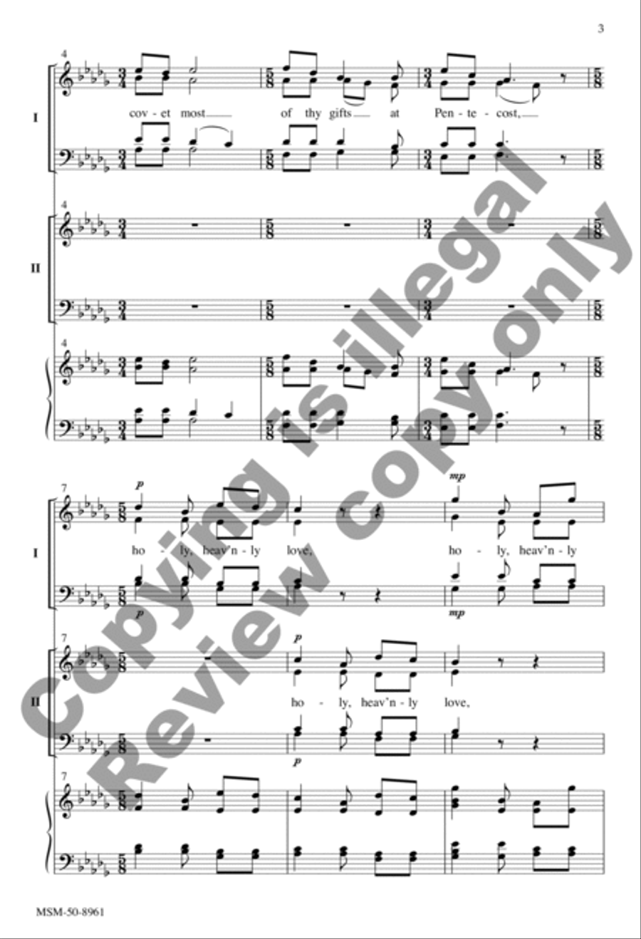 Gracious Spirit, Holy Ghost A Cappella scores gallery preview page 9